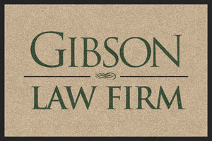 Gibson Law Frim 2 X 3 Rubber Backed Carpeted HD - The Personalized Doormats Company