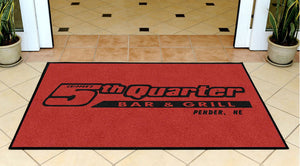Crippen's 5th Quarter Bar & Grill 3 x 5 Rubber Backed Carpeted HD - The Personalized Doormats Company
