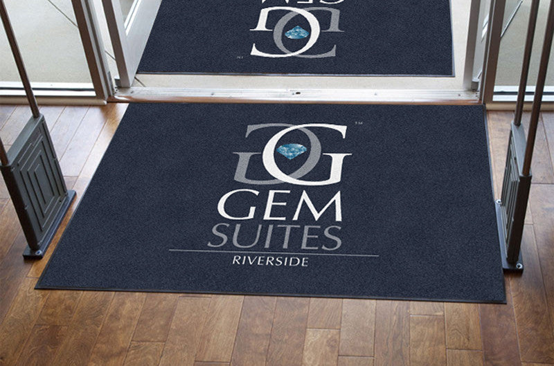 GemSuites 4 x 6 Rubber Backed Carpeted HD - The Personalized Doormats Company