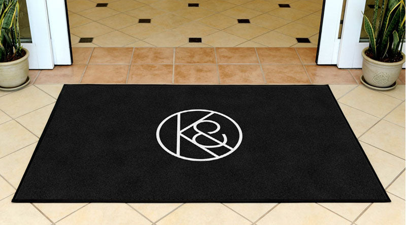 K&P mat 3 X 5 Rubber Backed Carpeted HD - The Personalized Doormats Company