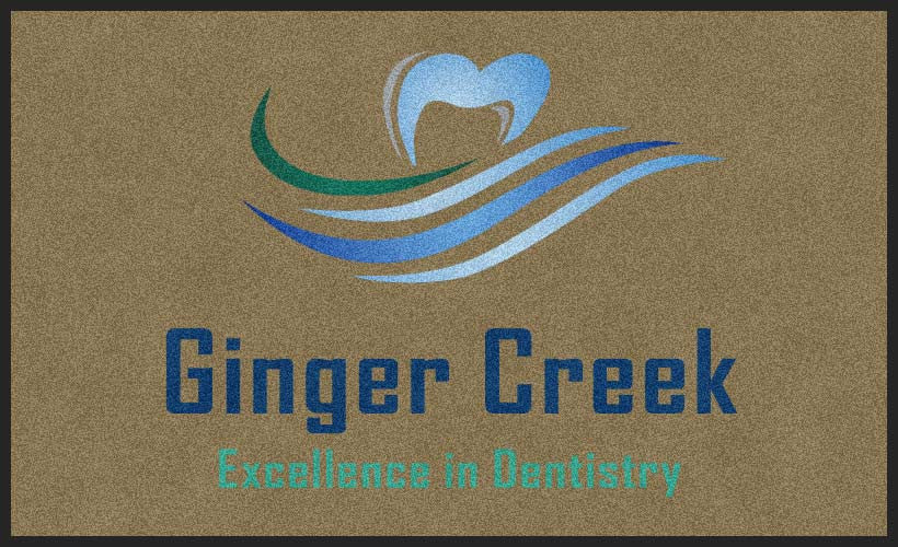 Ginger Creek Outdoor 3 X 5 Rubber Backed Carpeted HD - The Personalized Doormats Company