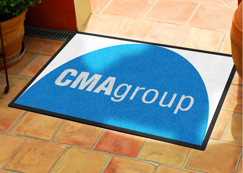 CMA 2 X 3 Rubber Backed Carpeted HD Half Round - The Personalized Doormats Company