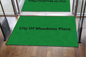 City of Meadows Place 4 X 6 Rubber Backed Carpeted HD - The Personalized Doormats Company