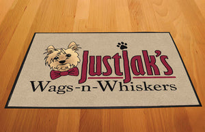 JustJak 2 x 3 Rubber Backed Carpeted HD - The Personalized Doormats Company