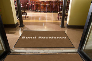 Bonti Residence 4 X 6 Rubber Backed Carpeted HD - The Personalized Doormats Company
