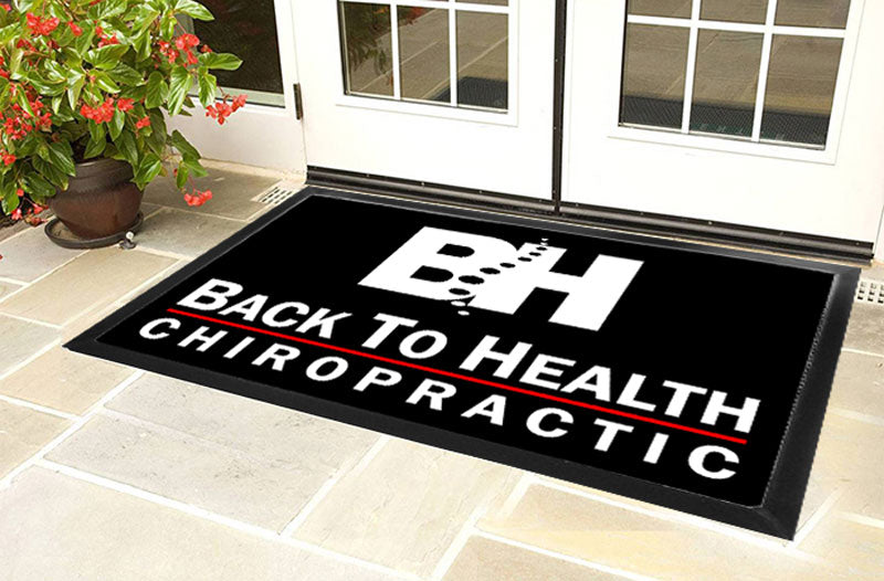 Back To Health 4 X 6 Luxury Berber Inlay - The Personalized Doormats Company