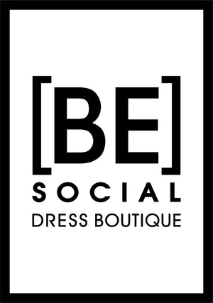 Be Social Dress Boutique Fitting Room 2.71 X 3.92 Luxury Berber Inlay - The Personalized Doormats Company