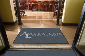 Alex Lam - Silver 4 X 6 Rubber Backed Carpeted HD - The Personalized Doormats Company