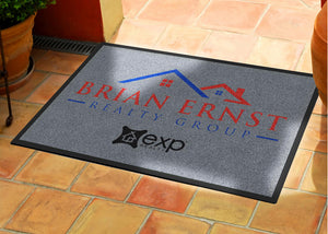 Brian Ernst Realty Group Welcome Mat 2 X 3 Rubber Backed Carpeted HD - The Personalized Doormats Company