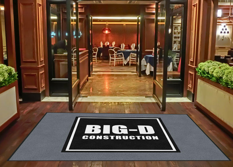 Big-D § 6 X 8 Rubber Backed Carpeted HD - The Personalized Doormats Company