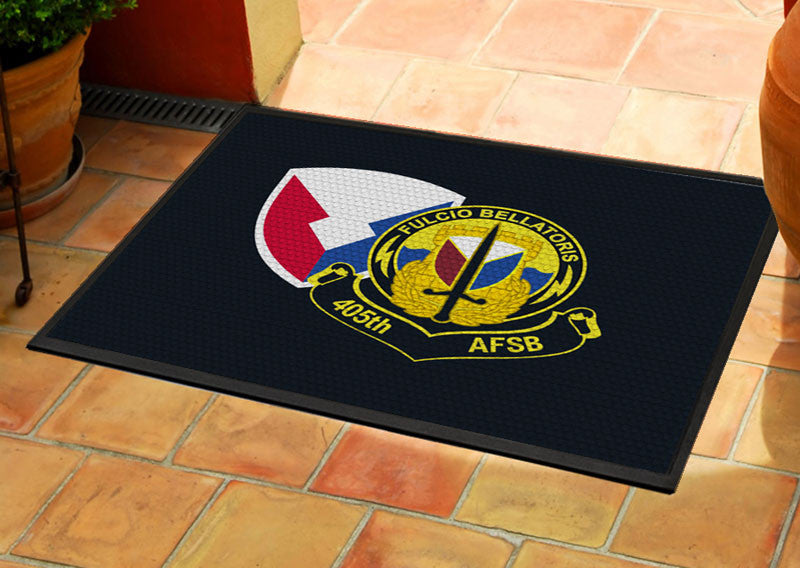 405th Logo 2.5 X 3 Rubber Scraper - The Personalized Doormats Company