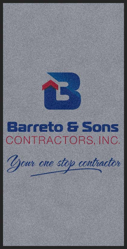 Barreto & sons 4 X 8 Rubber Backed Carpeted HD - The Personalized Doormats Company