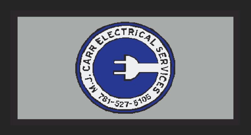M.J. Carr Electrical Services 9.2" x 17"