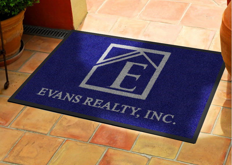 Evans Realty 2 X 3 Rubber Backed Carpeted - The Personalized Doormats Company