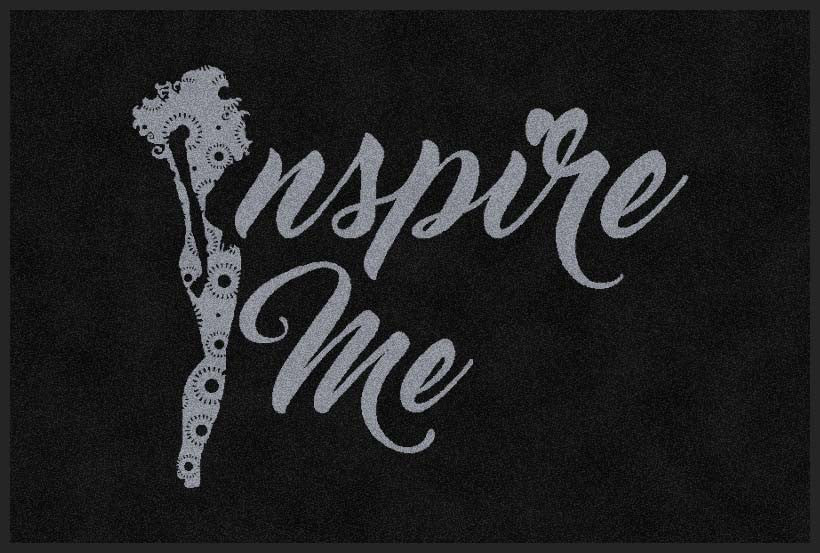 Inspire Me 2 X 3 Rubber Backed Carpeted HD - The Personalized Doormats Company