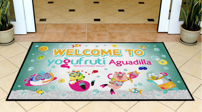 Alfombra YF Aguadilla 3 x 5 Rubber Backed Carpeted - The Personalized Doormats Company