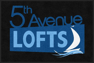 5th Avenue Lofts 4 X 6 Rubber Backed Carpeted HD - The Personalized Doormats Company