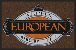 Alpha European 2 x 3 Rubber Backed Carpeted HD - The Personalized Doormats Company