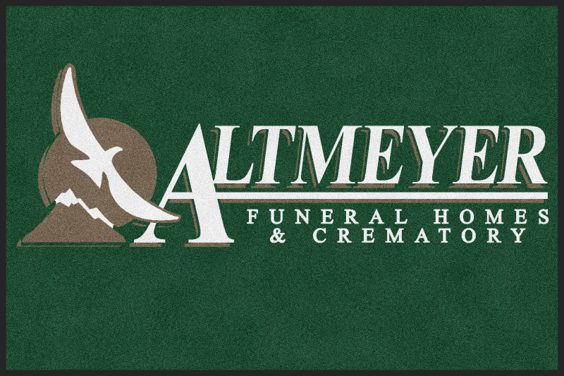 Altmeyer Funeral Home 4 X 6 Rubber Backed Carpeted - The Personalized Doormats Company