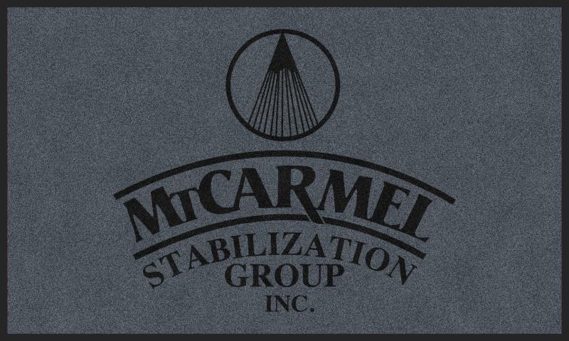 Mt Carmel Stabilization Group Inc §-3 X 5 Rubber Backed Carpeted HD-The Personalized Doormats Company