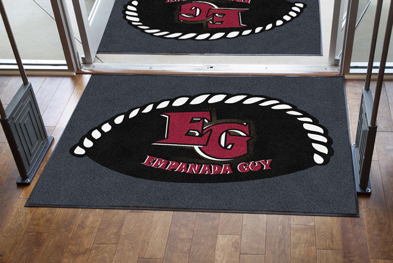 Empanada Guy 4 X 6 Rubber Backed Carpeted HD - The Personalized Doormats Company