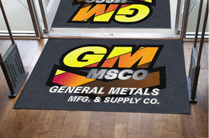 General Metals 4 X 6 Rubber Backed Carpeted HD - The Personalized Doormats Company