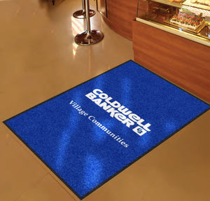 Coldwell Banker Village Communities 3 X 5 Rubber Backed Carpeted HD - The Personalized Doormats Company