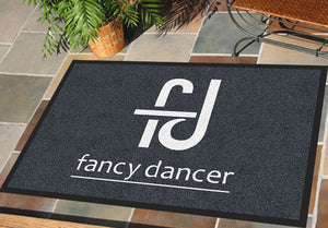 Fancy Dancer 2 x 3 Rubber Backed Carpeted HD - The Personalized Doormats Company