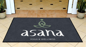 ASANA Yoga & Wellness 2 3 X 5 Rubber Backed Carpeted HD - The Personalized Doormats Company