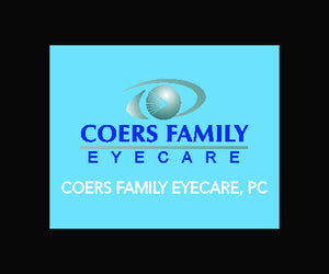 Coers Family Eyecare 2.5 X 3 Rubber Scraper - The Personalized Doormats Company