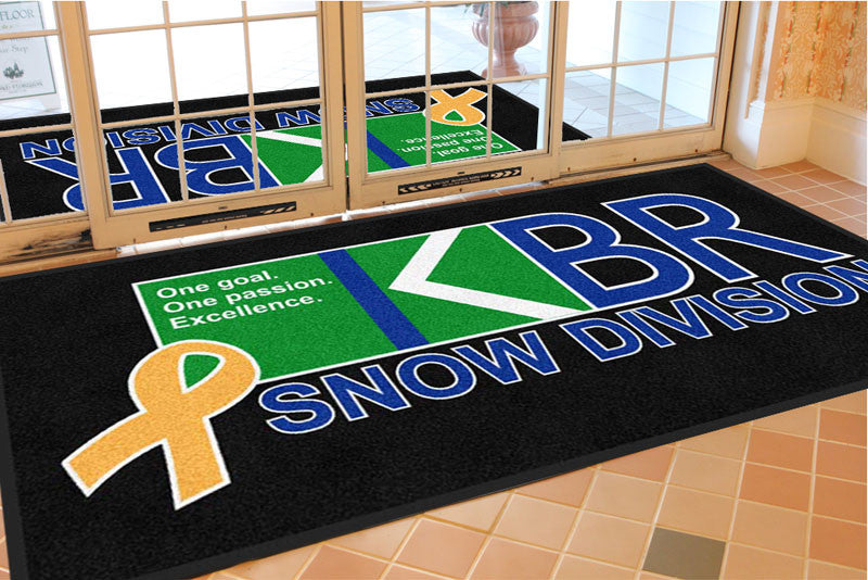 KBR Service Group 4 X 8 Rubber Backed Carpeted HD - The Personalized Doormats Company