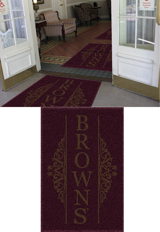 BROWNS FUNERAL HOME (V2) 4 X 6 Waterhog Impressions - The Personalized Doormats Company