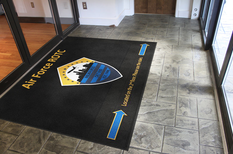 Det 930 Floor Mat Design § 6 X 10 Rubber Backed Carpeted HD - The Personalized Doormats Company
