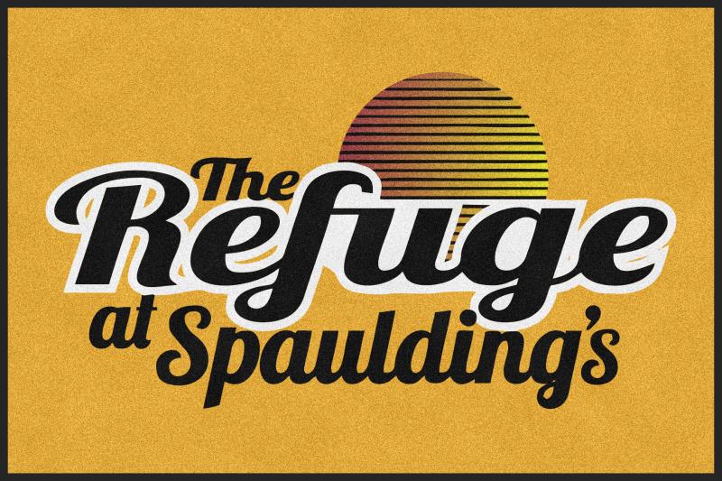 Refuge Logo Mat Gold