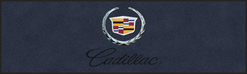 Cadillac 3 X 10 Rubber Backed Carpeted HD - The Personalized Doormats Company