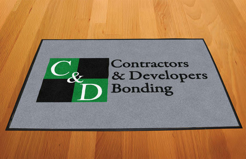 C&D BONDING 2 X 3 Rubber Backed Carpeted HD - The Personalized Doormats Company