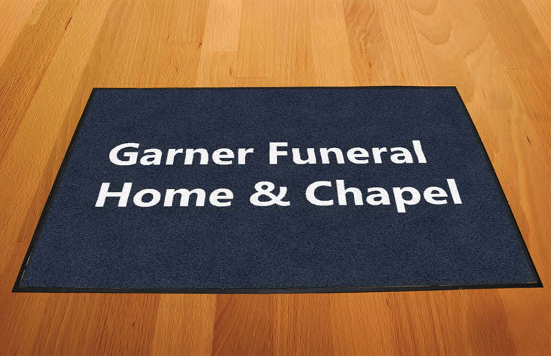 Garner Funeral Home & Chapel 2 X 3 Rubber Backed Carpeted HD - The Personalized Doormats Company