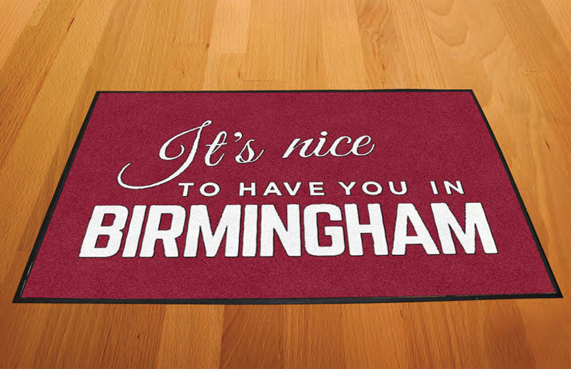 Birmingham 2 X 3 Rubber Backed Carpeted HD - The Personalized Doormats Company