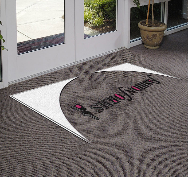 Fashion Forms 4 X 6 Rubber Backed Carpeted HD Half Round - The Personalized Doormats Company