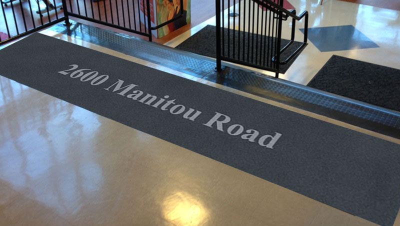 2600 Manitou Road § 3 X 15 Rubber Backed Carpeted HD - The Personalized Doormats Company