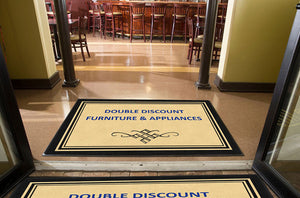 Double Discount Furniture 4 X 6 Rubber Backed Carpeted HD - The Personalized Doormats Company