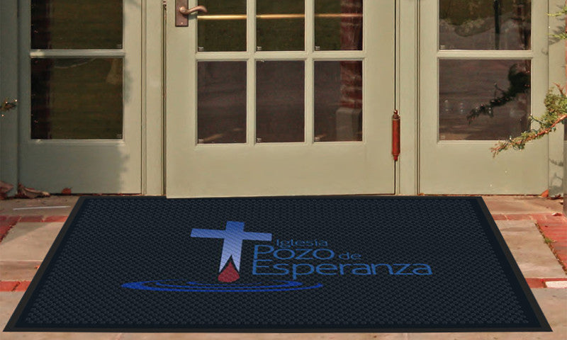 Iglesia Pozo de Esperanza 4 X 6 Rubber Scraper - The Personalized Doormats Company