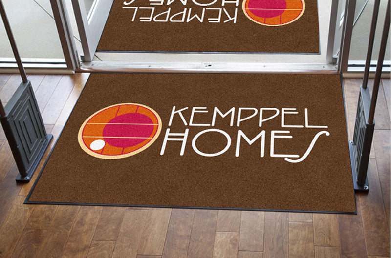 Kemppel Homes FLW 4 X 6 Rubber Backed Carpeted HD - The Personalized Doormats Company