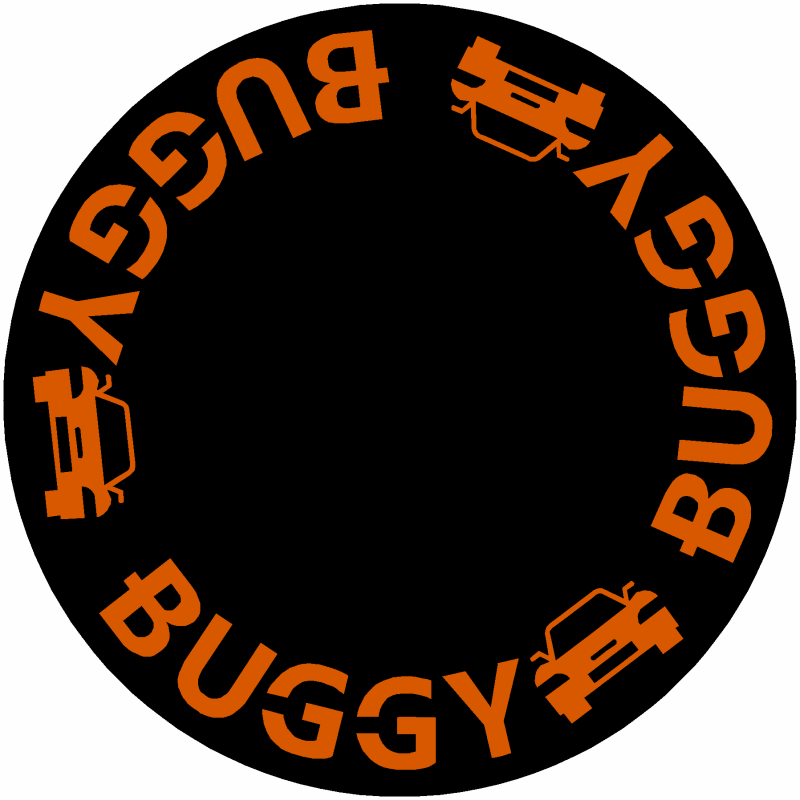 Buggy Round Black & C1 Logo §