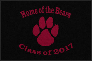 Home of the Bears 4 X 6 Waterhog Impressions - The Personalized Doormats Company