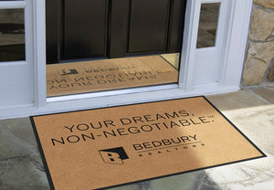 Bedbury Realtors 3 X 4 Rubber Backed Carpeted HD - The Personalized Doormats Company