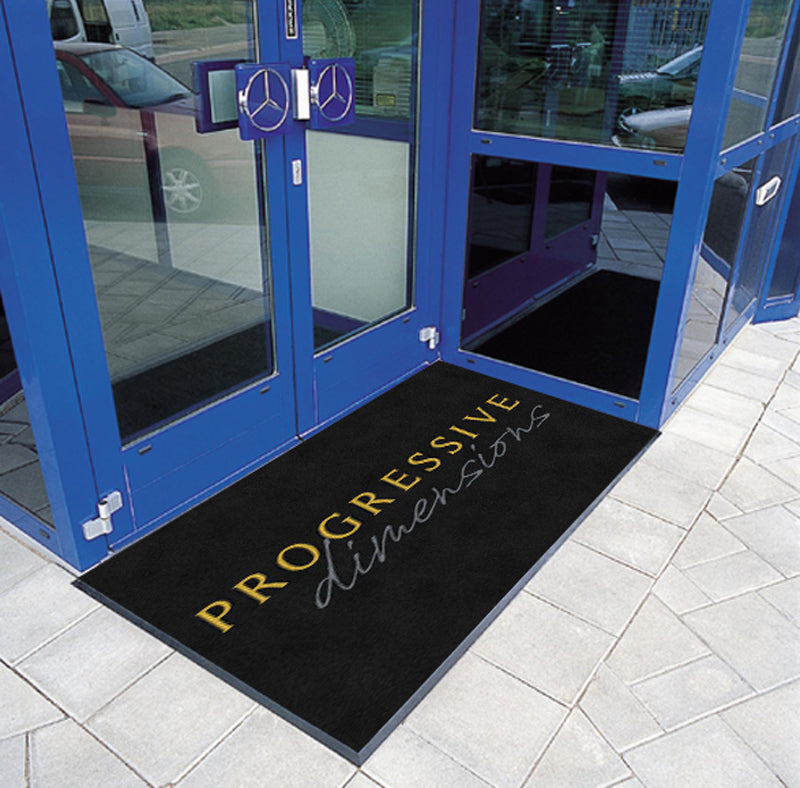 PROGRESSIVE DIMENSIONS §-3 X 6 Rubber Backed Carpeted-The Personalized Doormats Company