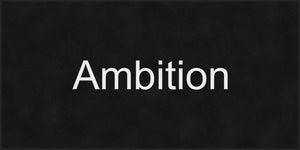 Ambition § 6 X 12 Rubber Backed Carpeted HD - The Personalized Doormats Company