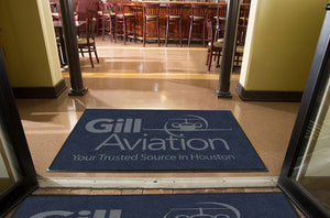 Gill Aviation 4 X 6 Rubber Backed Carpeted HD - The Personalized Doormats Company