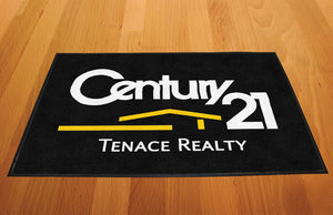 Century 21 Tenace Realty 2 X 3 Rubber Backed Carpeted HD - The Personalized Doormats Company